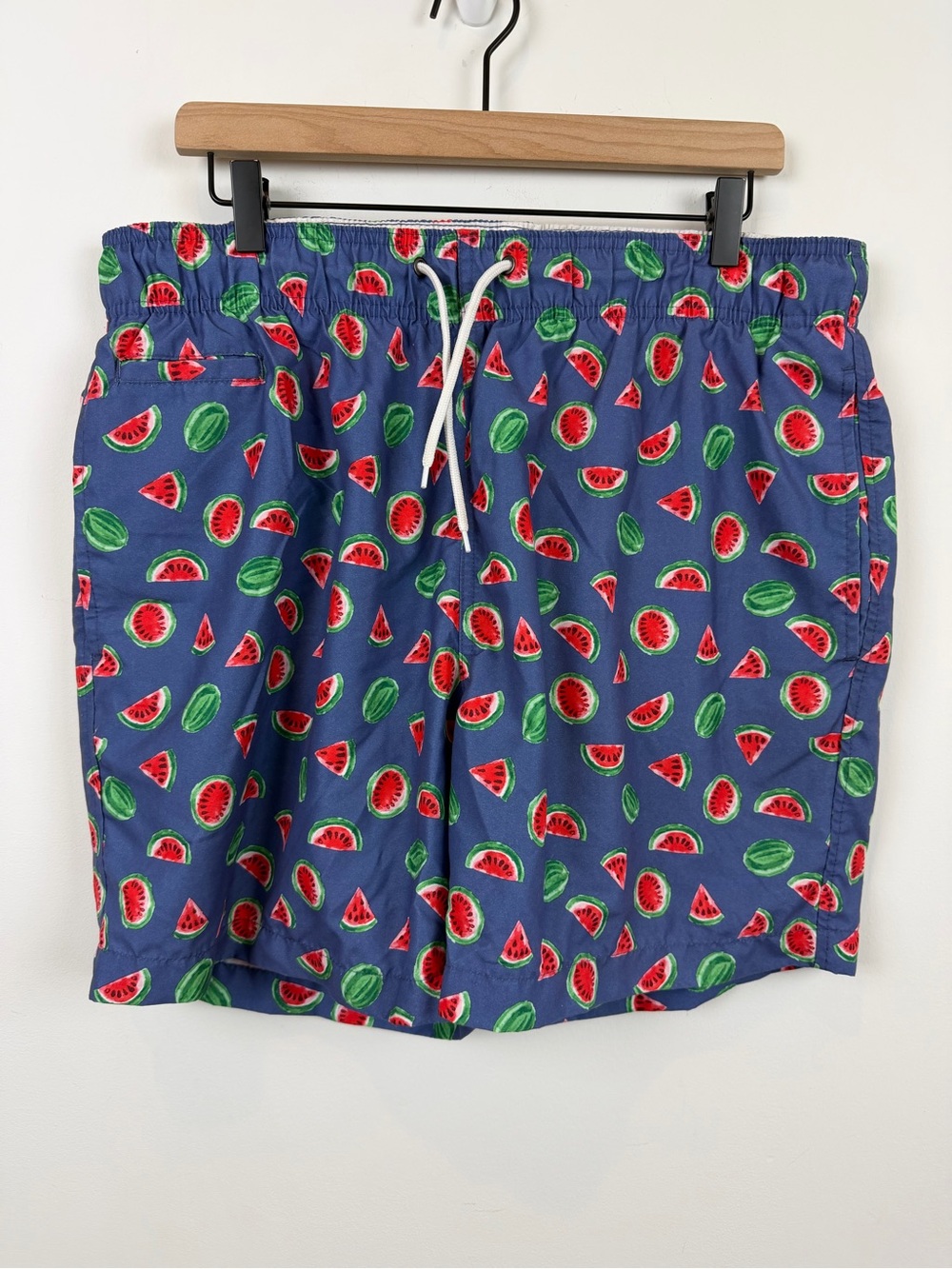 Charleston Threads Watermelon Print Men’s Swim Trunks with Pockets XL
